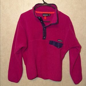 Patagonia Magenta Snap-T Fleece Women’s Small